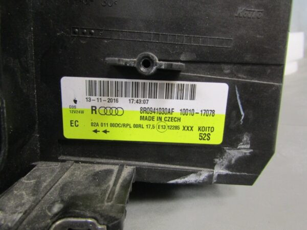 Koplamp Audi Q5 8R Xenon 08-12 RH 8R0941030AF RECHTS S1206/D30