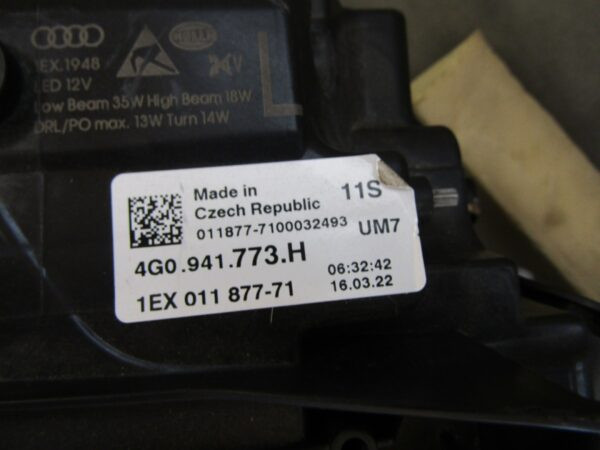 Koplamp Audi A6 C7 FACELIFT 4G0 LED 14-18 Links 4G0941773H S1238/k4/15C
