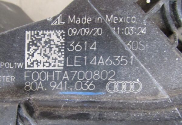 Koplamp Audi Q5 II 80A Full LED Rechts 80A941036 S1128/B130