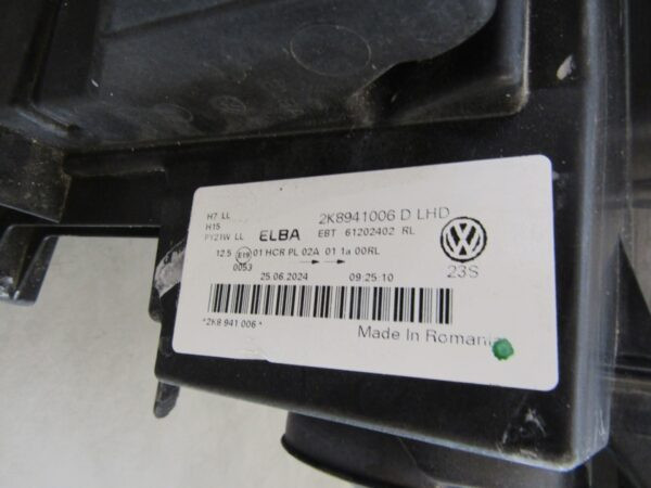 KOPLAMP VW VOLKSWAGEN CADDY 2K8 IV 20- RH RECHTS 2K8941006 A1343/4K/6C