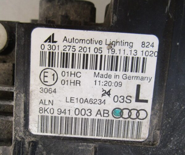 KOPLAMP AUDI A4 B8 8K0 STANDAARD FACELIFT 11-15 LH LINKS 8K0941003  S1138/C11