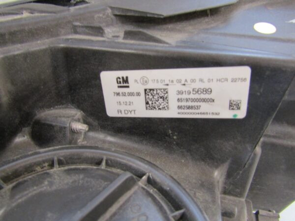 KOPLAMP OPEL ASTRA K FACELIFT LED 19-22 RH RECHTS 39195689 A1251/5K/5B