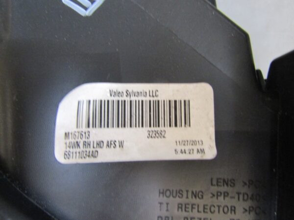 KOPLAMP Jeep Grand Cherokee WK2 FACELIFT XENON 13-16 RH RECHTS 68111034AD S1176/K5/11A