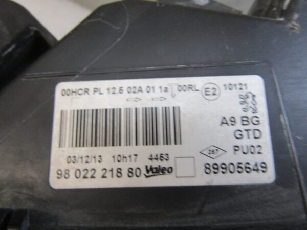 KOPLAMP PEUGEOT 208 I STANDAARD LH LINKS 12-15 9802221880 A1285/5K/15G