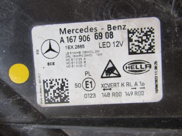 KOPLAMP Mercedes GLE W167 FACELIFT FULL LED MULTIBEAM 23- LINKS A1679066908 S1241/K4/10A