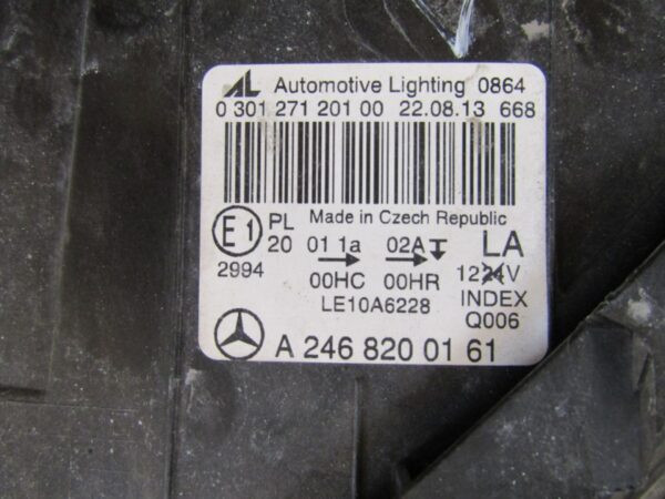 KOPLAMP Mercedes B-Klasse W246 STANDAARD 11-14 LH LINKS A2468200161 S1199/B111