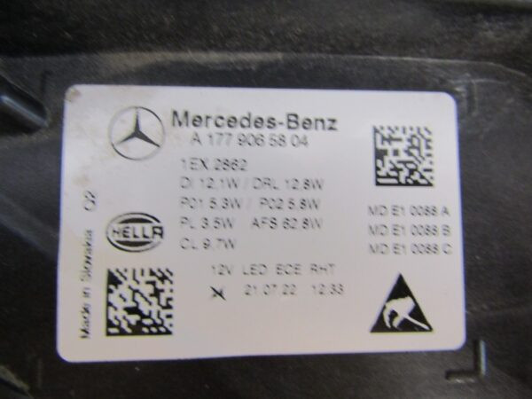 KOPLAMP Mercedes A-Klasse W177 FACELIFT MULTIBEAM 23- RH RECHTS koplamp A1779065804 S1258/k5/13D