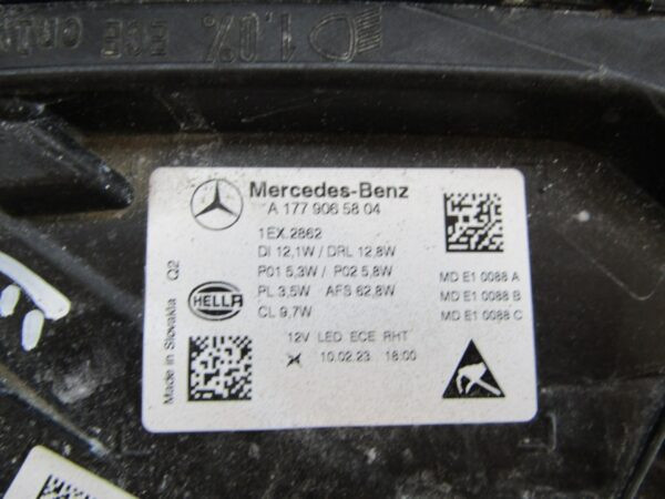 KOPLAMP Mercedes A-Klasse W177 FACELIFT MULTIBEAM 23- RH A1779065804 RECHTS S1214/4K/13B