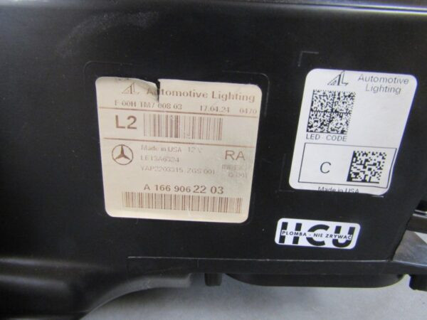 KOPLAMP MERCEDES GLE W166 FACELIFT VOLLEDIG LED ILS 15-19 RH RECHTS A1669062203 A1283/5K/10C