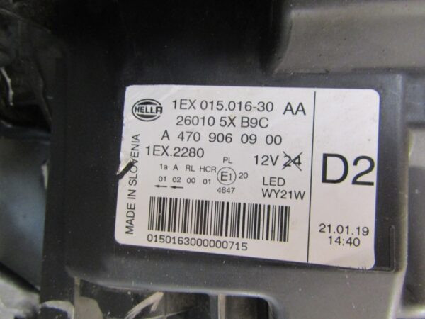 KOPLAMP MERCEDES X-KLASSE X KLASSE W470 FULL LED RECHTS 17-20 A4709060900 S1227/4k/8F