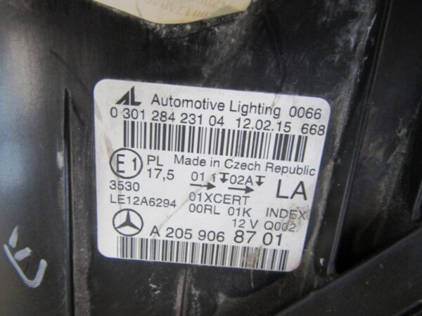 Koplamp Mercedes C-klasse W205 Full LED ILS 14-18 Links A2059068701 A1281/5K/2B