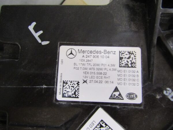 KOPLAMP MERCEDES B-KLASSE W247 LED FACELIFT PERFORMANCE RH RECHTS 22- A2479061004 S1274/4k/5G