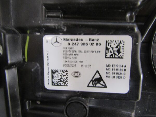 KOPLAMP Mercedes GLB 247 FULL LED MULTIBEAM RECHTS 19-23 A2479060206 S1171/K5/10B