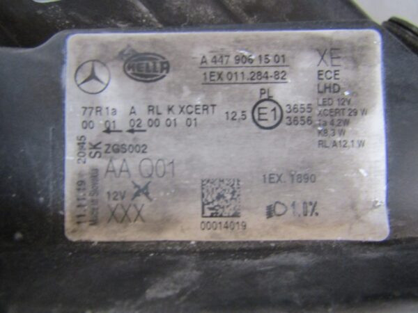 KOPLAMP MERCEDES V-KLASSE W447 FULL LED ILS 14-19 RH RECHTS A4479061501 S1234/K4/16A