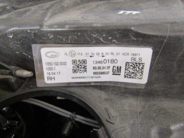 KOPLAMP OPEL INSIGNIA B MET LED RECHTS 13460180 S1157/k4/11F