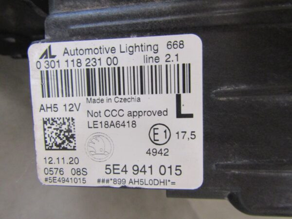 KOPLAMP SKODA OCTAVIA 4 LED 19-24 19-24 LH LINKS A1301/4K/15F