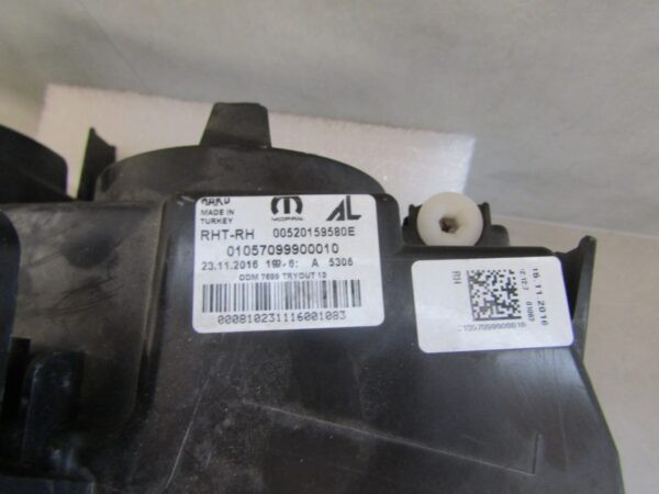 Koplamp Fiat Tipo II standaard lens + led 15-20 rechts 00520159580E A1289/5K/8C