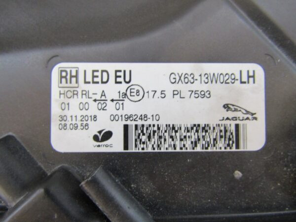 KOPLAMP JAGUAR F PACE FULL LED 15-20 LH LINKS GX63-13W029 A1341/4K/6D