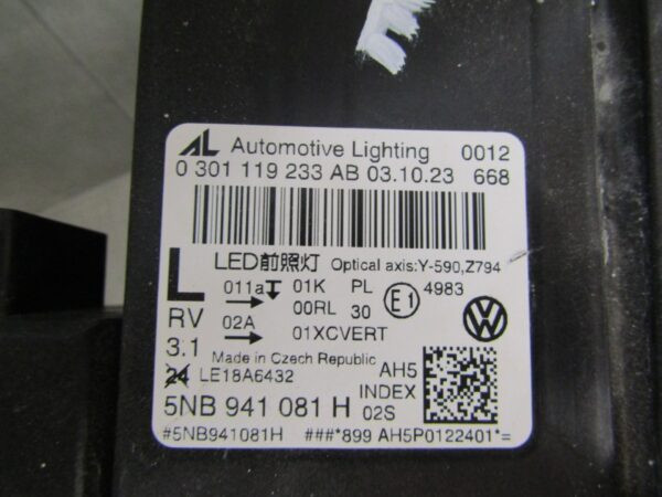 Koplamp VW VOLKSWAGEN TIGUAN 2 II FACELIFT 5NB IQ Full LED 20- LH 5NB941081H LINKS  S1200/C156