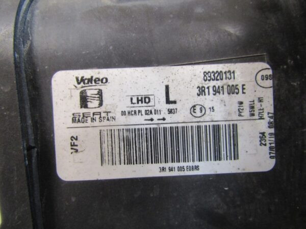 KOPLAMP Seat Exeo STANDAARD 08-11 LH 3R1941005E LINKS Q1136/C49