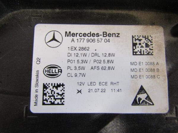 KOPLAMP Mercedes A-Klasse W177 MULTIBEAM LH- A1779065704 LINKS Q1121/E83