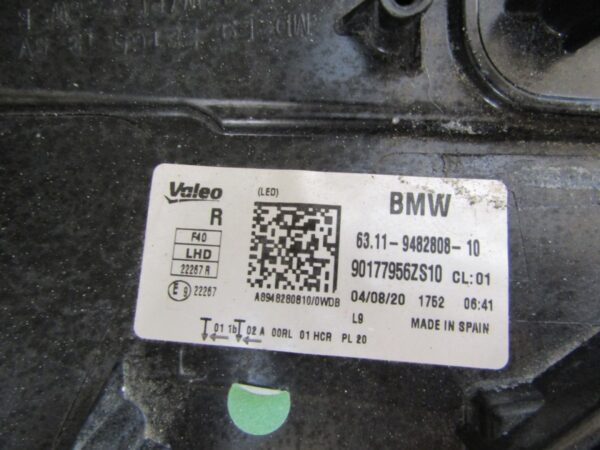 KOPLAMP BMW 1 SERIE F40 FULL LED 19-24 RH RECHTS 6311 9482808 S1147/B25