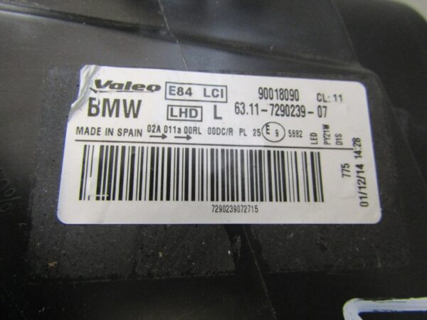 KOPLAMP BMW X1 E84 FACELIFT XENON 12-15 6311 7290239 LINKS Q1041/B205
