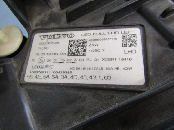 KOPLAMP Volvo XC60 2 II FULL LED 17-24 LH 32133548 LINKS Q1084/K5 12B
