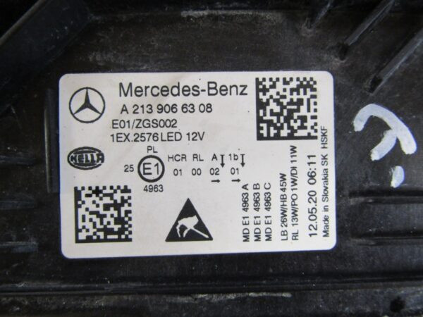 KOPLAMP MERCEDES E-KLASSE W213 FACELIFT LED 20- LH LINKS A2139066308 S1203/C40