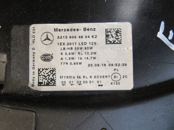 KOPLAMP MERCEDES E KLASSE W213 FULL LED MULTIBEEM BLAUW LED 16-21 A2139064804 S1135/C28