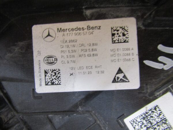 KOPLAMP MERCEDES A-KLASSE W177 FACELIFT MULTIBEAM 23- LH LINKS A1779065704  S1180/K5/7A
