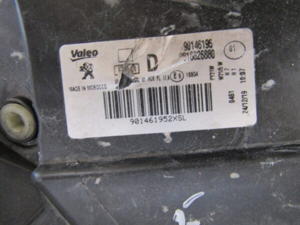 KOPLAMP Peugeot Partner 4 IV Rifter STANDAARD 18-23 RH RECHTS 9816826880 S1198/E150