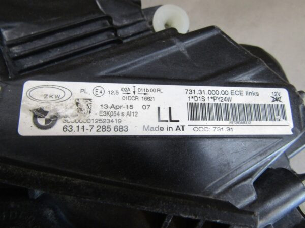 KOPLAMP BMW 3 SERIE GT F34 XENON LINKS 6311 7285683 Q1073/K4 1F