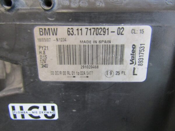 Koplamp BMW 1 SERIE E81 E87 FACELIFT XENON 07-11 LH 6311 7170291 LINKS Q1119/F72