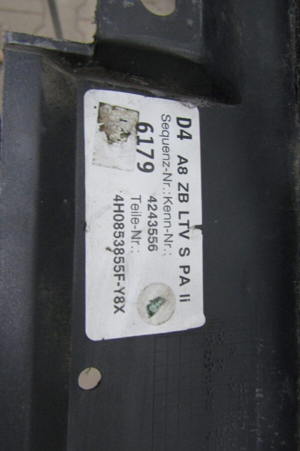 Zijskirt Dorpellijst links Audi A8 S8 S-Line SLineD4 4H 10-17 4H0 NWB 4H0853859F 4H0853855 F-Y8x Dorpel P15775
