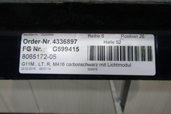 Zijskirt Dorpellijst Rechts BMW 7 G11 15-22 Kort  M-pakket Mpakket 51778059980 Dorpel P15875