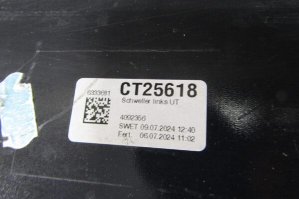 Zijskirt Links Dorpellijst BMW i5 G60 G61 xDRIVE eDRIVE M60 23- 51778084763 Dorpel P15592