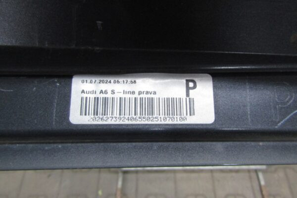 Zijskirt Dorpellijst rechts Audi A6 C8 4K0 S Line SLine 18- 4k0853856 Dorpel P15786