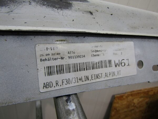 Zijskirt Dorpellijst Rechts BMW 3 F30 F31 11-18 Sedan Stationwagen 51777256912 Dorpel P14821