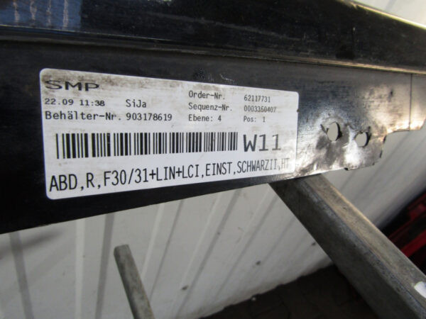 Zijskirt Dorpellijst Rechts BMW 3 F30 F31 11-18 51777256912 Dorpel P13165