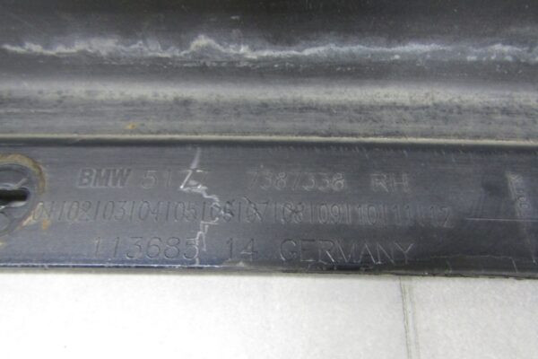 Zijskirt Dorpellijst Rechts BMW 5 G30 G31 stationwagen sedan 17- 51777387338 Dorpel P16100