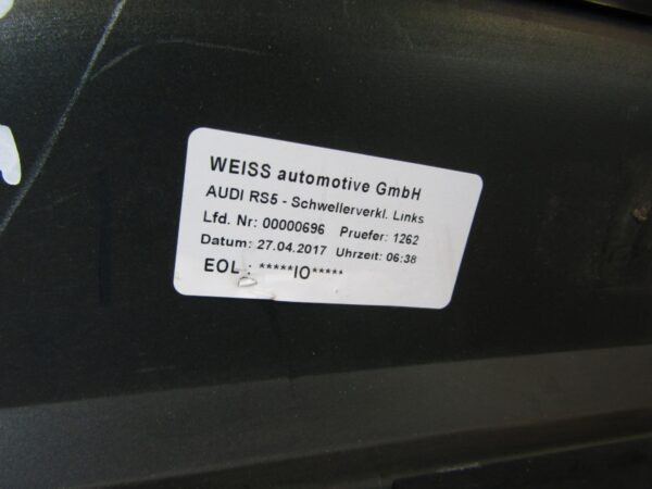 Zijskirt Dorpellijst Links Audi RS5 2 A5 RS 17-19 8w6853855b Dorpel 9720