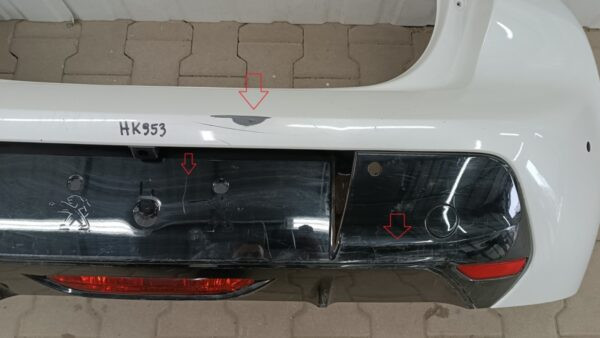 Bumper  Peugeot e 208 e208 2 II GT-Line GTLine Elektryk 19- / 4 PDC 9823195380 Achterbumper HK953