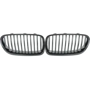 Grill Hoogglans Zwart Niergrill Enkele Bar BMW 5 Serie F10 F11 (2010-2016) Grille