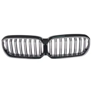 Grill Hoogglans Zwart Niergrill dubbele brug BMW 5 Serie G30 G31 Facelift (2020-) Grille