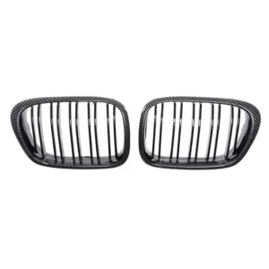 Grill Carbon-Look Dubbel-Bar Niergrille BMW 5 Serie E39 (1995-2003) Grille