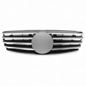 Grill Hoogglans Zwart Chroom Radiatorgrille Mercedes E-Klasse W211 S211 VF211 Pre-Facelift (2002-2006) Grille