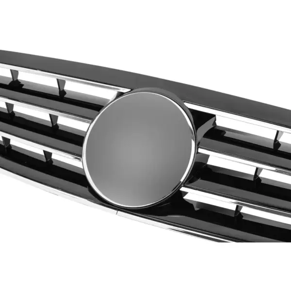 Grill Hoogglans Zwart Chroom Radiatorgrille Classic Mercedes C-Klasse W203 S203 (2000–2007) Grille