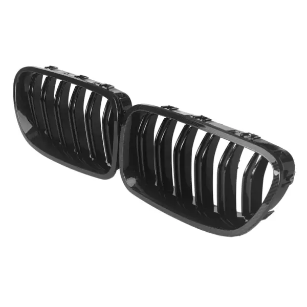 Grill Niergrill Carbon Look Dubbele Brug BMW 5 Serie F10 F11 (2010-2016) Grille