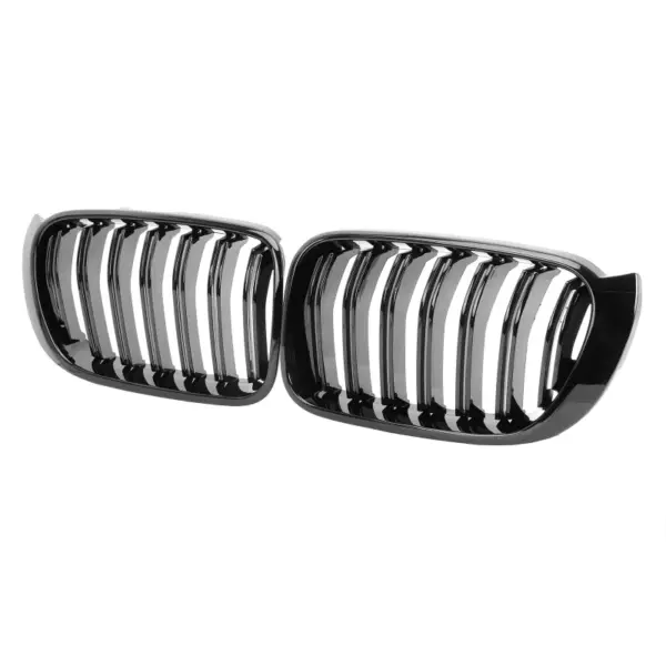 Grill Hoogglans Zwart Niergrill dubbele bar BMW X3 F25 F26 facelift (2014-2017) Grille